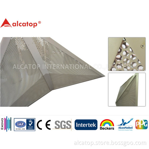 Exterior Building New Material Aluminum Punching Solid Panel